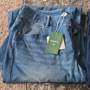 HALARA Women's Light Blue Denim Jeans - 2 Pairs